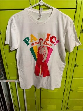 White Panic! At The Disco Graphic Short Sleeve Tee